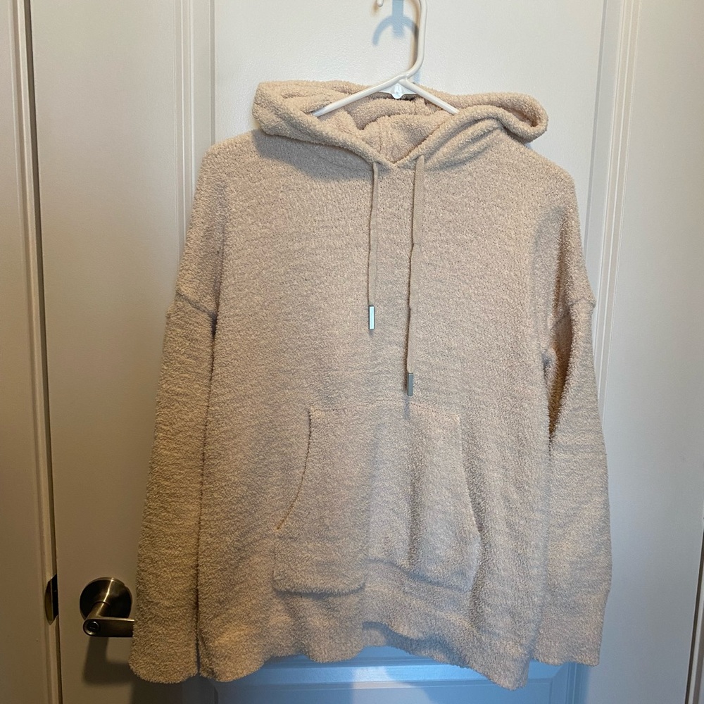 Cupcakes & Cashmere Cream Textured Hoodie